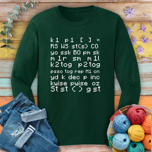 Knitting Code Long Sleeve T-shirt