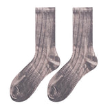Tie-Dye Effect Ribbed Socks