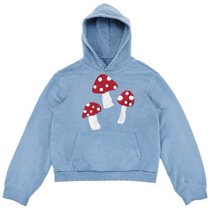 Mushroom Print Hoodie