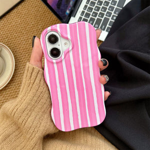 Pastel Wavy Striped iPhone Case