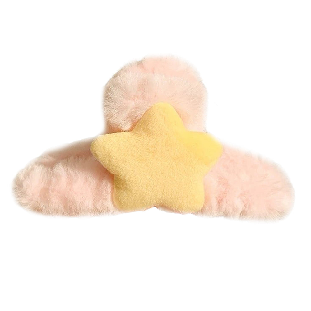 Plush Star Hair Claw Clip