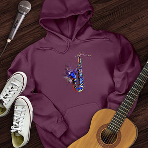 Blue Jazz Sax Hoodie