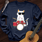 Drummer Cat Crewneck