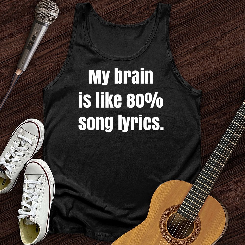 Brain of Lyrics Tank Top