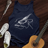 Guitar Sketch Tank Top
