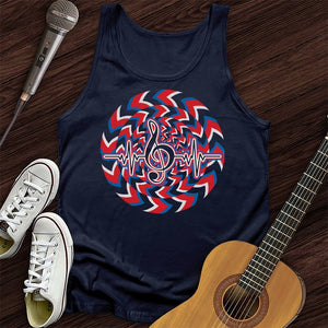 Heartbeat Music Note Tank Top