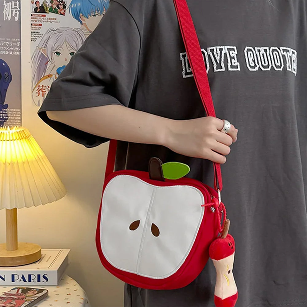 Red Apple Core Shoulder Bag
