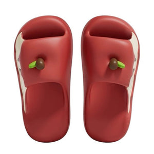 Red Apple Core Slippers