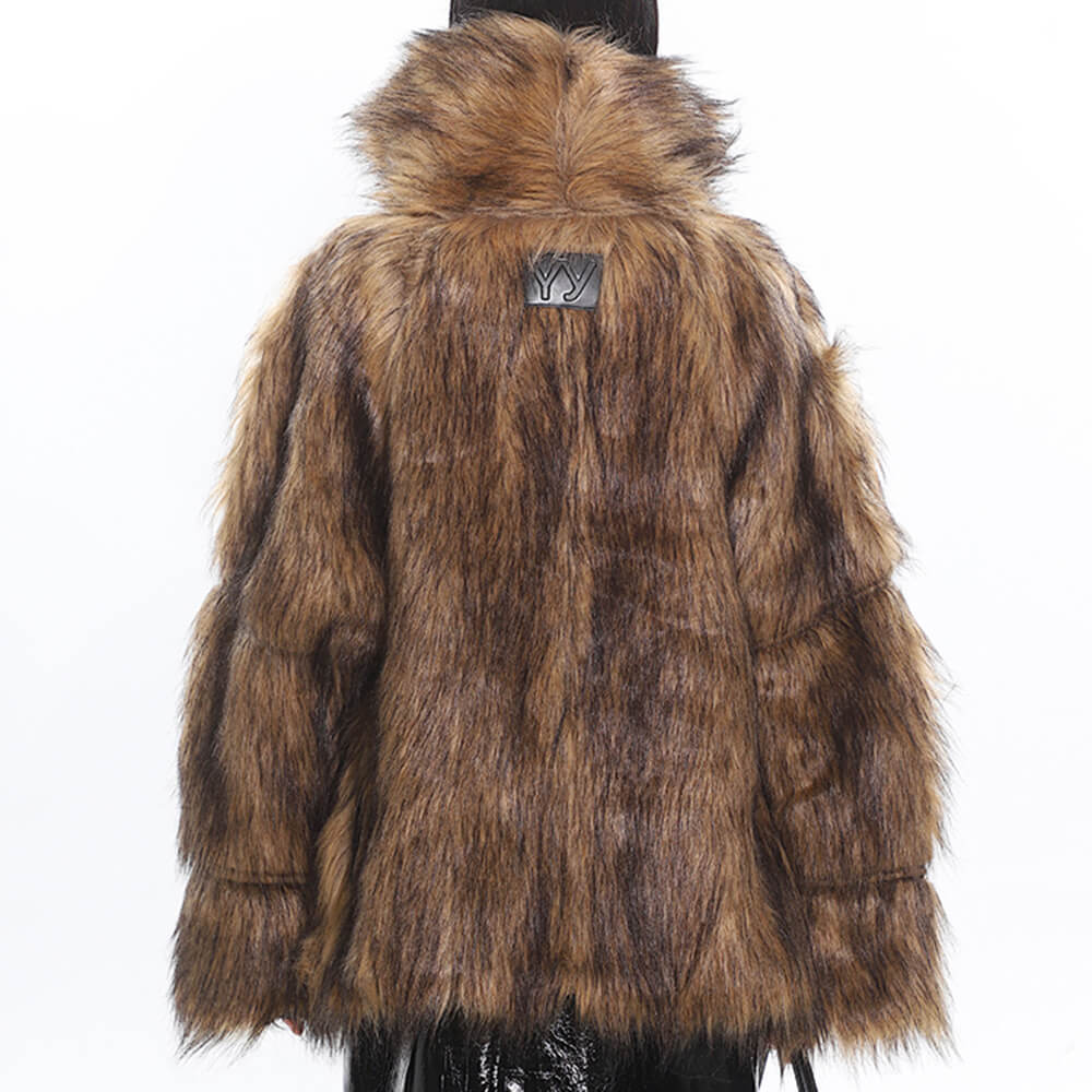 Crime Time Reversible Fur Jacket