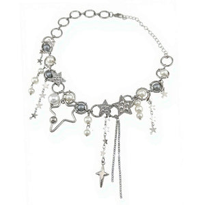 Rhinestone Star Pendant Necklace