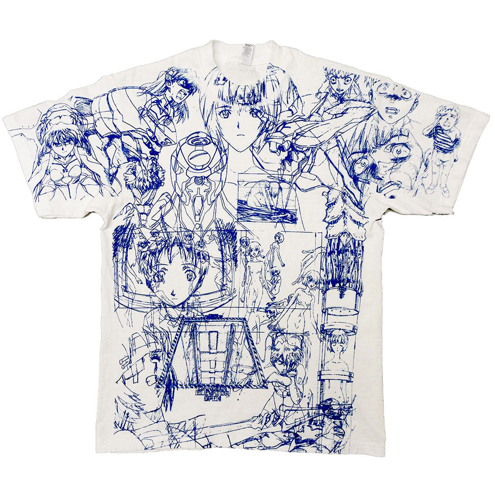 Sketch Anime Print T-Shirt