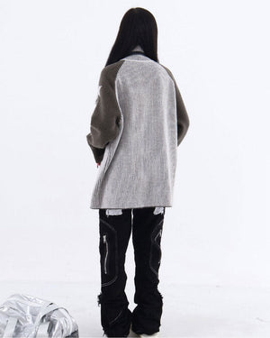 Star Girl Aesthetic Zip Up Sweater