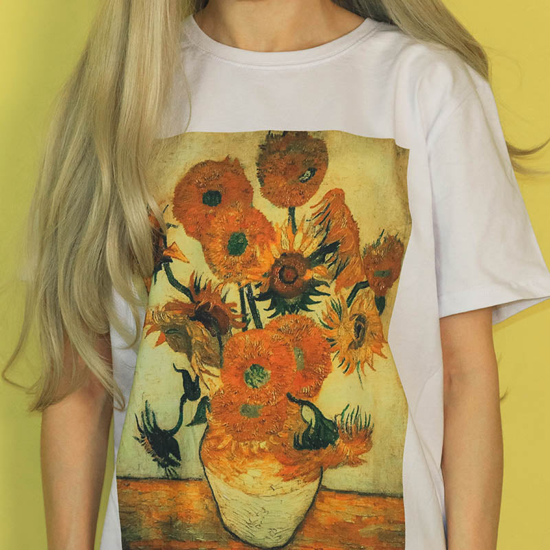 Van Gogh Sunflowers Tee