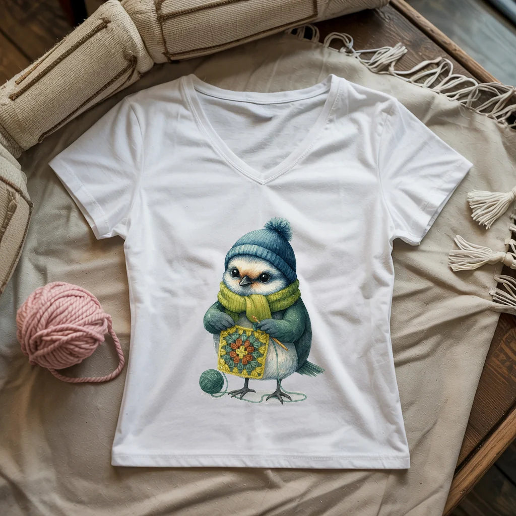 Hooker Bird Lady V-neck