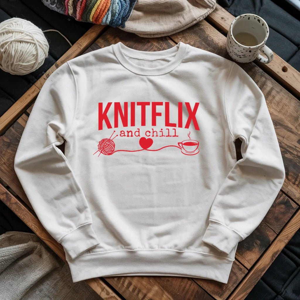 Knitflix And Chill Sweatshirt