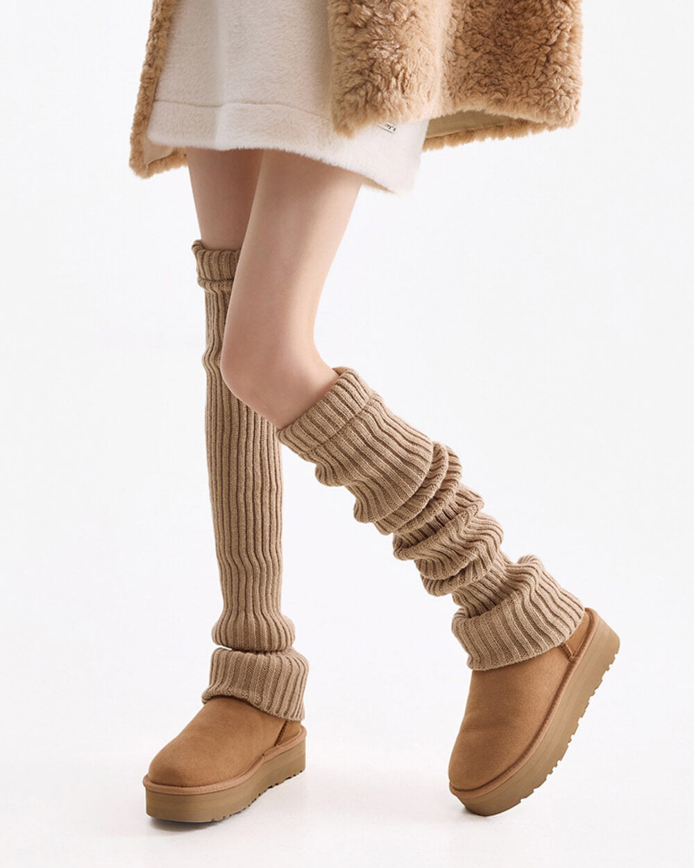 Winter Feels Ribbed Leg Warmers